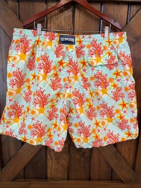 Vilebrequin Men’s Moorea Starlettes & Coraux Swim Shorts, size 5XL